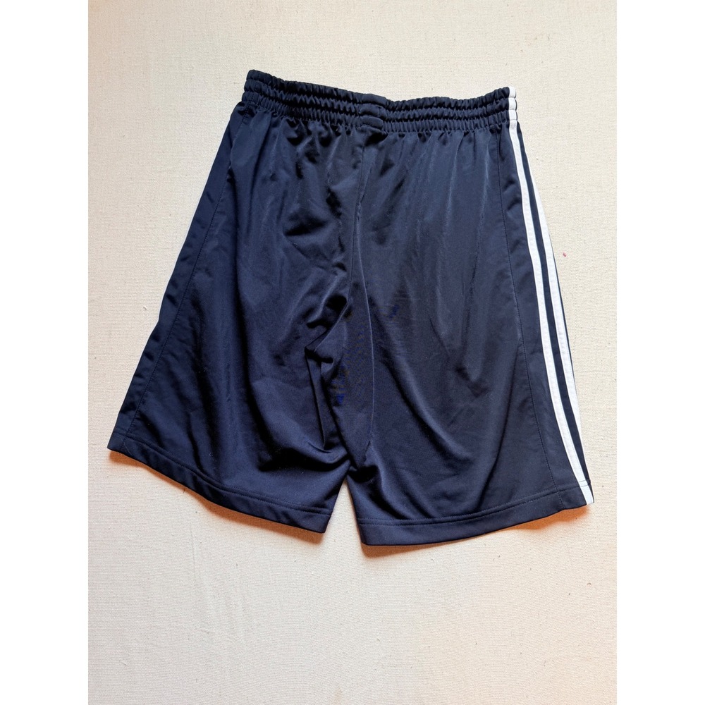 Adidas Mens black 3-Stripe Athletic Gym Basketball Shorts Side Pockets - Picture 6 of 7